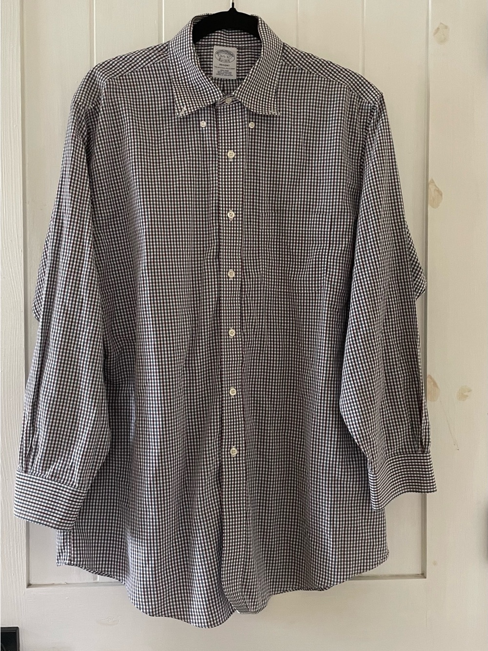 Brooks Brothers Regent Non-Iron Supima Cotton Check Button-Down Shirt 16.5 32